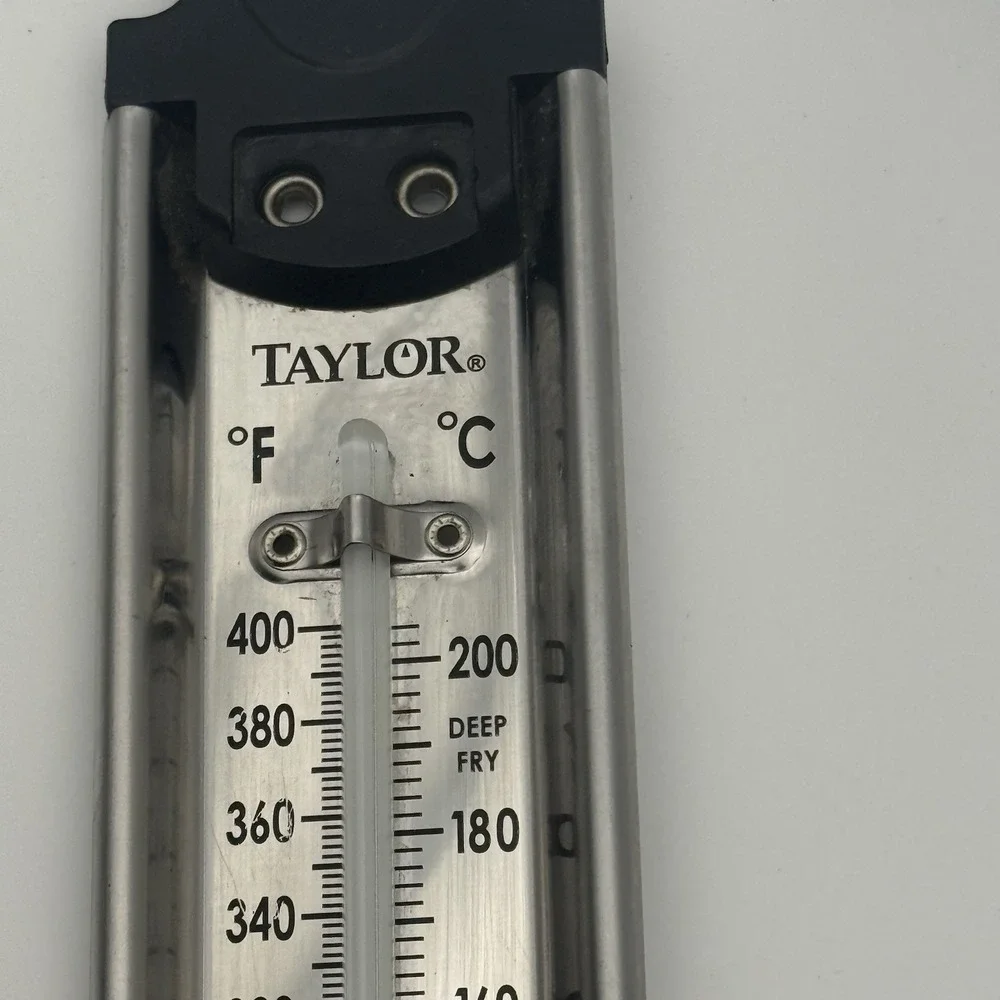 Taylor 5983N Candy Deep Fry Thermometer 100-400°F Stainless Steel Analog 12